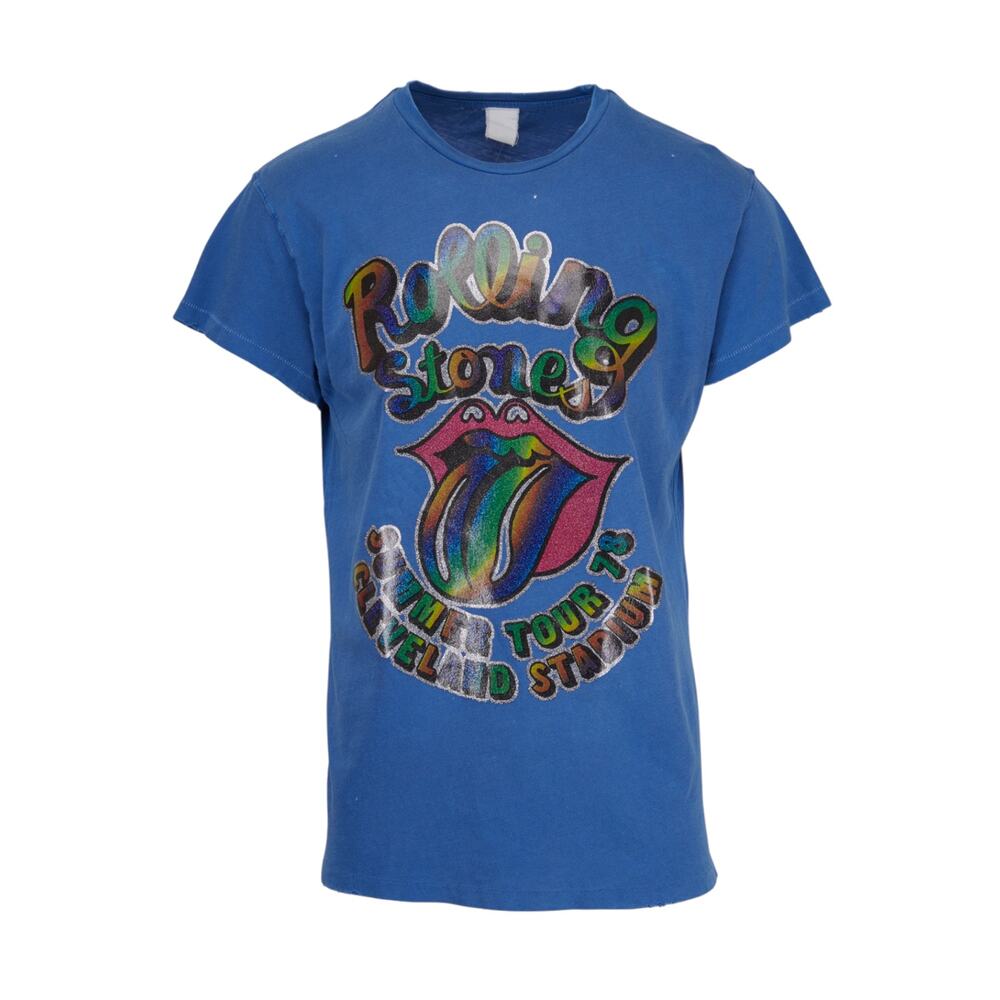 MADEWORN Rolling Stones Summer '78 Glitter Crew Tee in XS